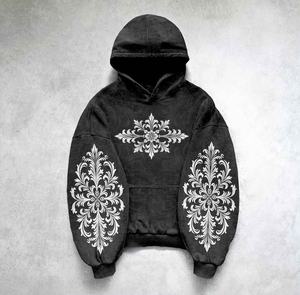 เสื้อมีฮู้ดเฉพาะตัวพร้อมพิมพ์ DTF DTG สีสดใสผสมผ้าฝ้ายใส่สบายเหมาะสำหรับใส่ไปยิมลำลองหรือแฟชั่นแนวสตรีท - Product Image 1