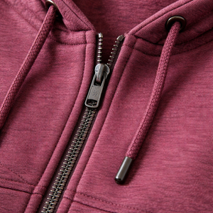 Conjunto de Sudadera con Capucha y Pantalones Deportivos para Hombre, Color Granate, con Cremallera Completa, Felpa Gruesa, 2 Piezas, Ropa Deportiva Urbana, OEM - Product Image 5