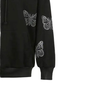 New Arrival Custom Solid Winter Rhinestone <b>Hoodie</b> Pullover High Quality 100% Cotton Fleece <b>Short</b> <b>Sleeve</b> Casual Wear - Product Image 6