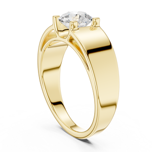 Glisten Cart 10K Minimalist Open <b>Ring</b> <b>Adjustable</b> Modern Design - Product Image 5