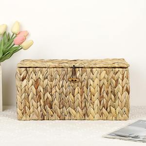 Luxury <b>water</b> hyacinth boxes folding box <b>container</b> highest quality woven organizer <b>containers</b> - Product Image 2