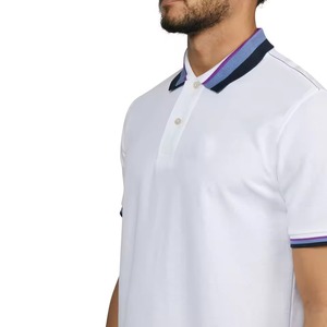 New Fashion breathable short sleeves polo <b>collar</b> polo <b>T</b>-<b>Shirts</b> for Men Hot selling cottonpolyester customized men polo <b>shirts</b> - Product Image 3