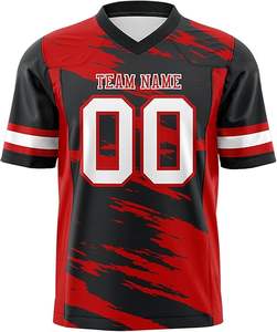Custom Logo Sublimated American Football Jersey Set Youth Uniform with Short Sleeves Blank Jerseys Legging Shirt Style - Product Image 1
