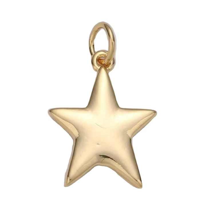 New Hot Products Christmas Ornaments LED Colorful Iron Art Star Christmas Tree Gold Star Decoration
