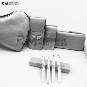 Pinzas de Cejas de Acero Inoxidable de Alta Calidad RMI, Marca Privada, Punta Puntiaguda, Textura Dentada, 10 mm de Longitud, para Uso en Pestañas - Product Image 2