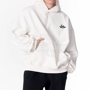 เสื้อฮู้ดโอเวอร์ไซส์ผ้าฝ้าย100% น้ำหนักเบามีฮู้ดคอปกดีไซน์เรียบง่าย - Product Image 2