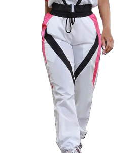 Hot Sale Multi Color Breathable <b>Women</b> Windbreaker Sets Winter Nylon Reflective Piping Shell <b>Black</b> Jacket <b>Pants</b> Tracksuit Hooded - Product Image 5