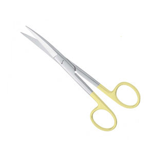 Tijera quirúrgica de alta calidad, borde romo TC, medio oro, tijeras de vendaje operativas, tijera de corte de puntada de acero inoxidable - Product Image 2