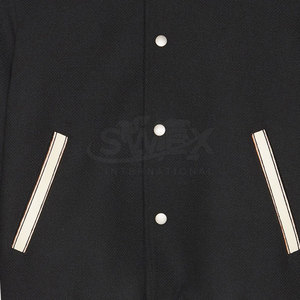 High Quality Latest Design Men <b>Slim</b> <b>Fit</b> Letterman Winter <b>Jacket</b> Breathable Custom Size <b>Slim</b> <b>Fit</b> Letterman Winter <b>Jacket</b> For Men - Product Image 6