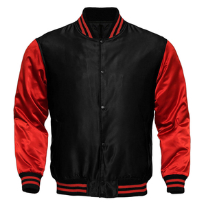 Veste de survêtement en satin Vestes de sport zippées Vestes pour le sport Personnalisez votre nom Numéro d'équipe et logo - Product Image 3