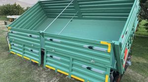 Nouvelle remorque agricole à benne basculante de 8 tonnes avec engrenages et essieux, capacité de 16 000 lb pour les travaux de construction et les opérations de tracteurs - Product Image 5