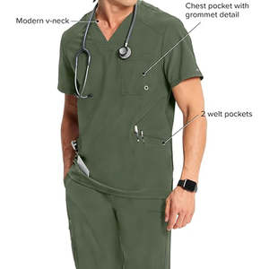 ชุดสครับผิวนุ่มระบายอากาศได้ดีมีความยืดหยุ่นชุดเครื่องแบบทันสมัยสำหรับเจ้าหน้าที่ดูแลสุขภาพและพยาบาล - Product Image 5