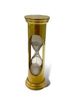Minuteur à sable numérique vintage de luxe en laiton, 2 minutes, pour bureau, salon, décoration intérieure