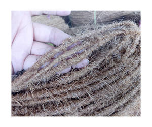 Corde en fibre de coco brute écologique en gros, fibre de coco naturelle, haute finesse, longueur personnalisable, utilisée pour la fabrication de tapis en fibre de coco, Vietnam - Product Image 5