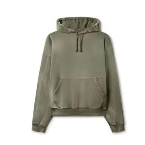 Sweats à capuche personnalisés en molleton de haute qualité Logo personnalisé Sweats à capuche en éponge française surdimensionnés lourds 100% coton Acid Wash Hoodie - Product Image 6