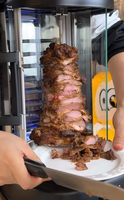 Grill à shawarma rotatif sans fumée, portable, pour la viande de canard, de poulet, d'agneau, usage commercial et domestique, cuisine, four à barbecue tout en métal