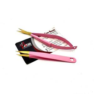 Pince à épiler pour sourcils à pointe inclinée rose mat avec ciseaux en forme de cœur et à ressort, personnalisable, vente en gros, outil de mise en forme des sourcils, épilation - Product Image 6