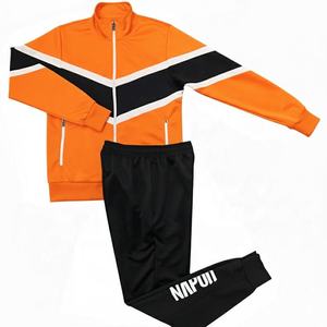 Ensemble survêtement personnalisé ZEEWAN pour homme, élégant, 2 pièces, respirant, séchage rapide, 100% polyester, veste et pantalon avec nom d'équipe pour le football - Product Image 5