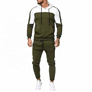 Ropa de entrenamiento OEM Chándal de terciopelo liso para hombre Ropa de calle y chaqueta Chándales de terciopelo personalizados de algodón y poliéster para hombre - Product Image 2