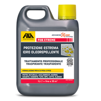 FILA Solutions FOB XTREME Scellant Hydrofuge et Oleofuge 1L pour Pierre, Béton, Terre Cuite – Traitement Professionnel Transparent