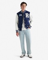 Jaket Bulu Domba Phantom Varsity Desain Khusus Grosir, Tahan Air, Model Panjang, Ukuran Besar, Slim Fit, Desain Terbaru