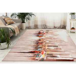 พรมพิมพ์ลายวิวเมือง พรมศิลปะสมัยใหม่สำหรับตกแต่งบ้าน พรมเนื้อนุ่มแบบไม่ทอ - Product Image 2