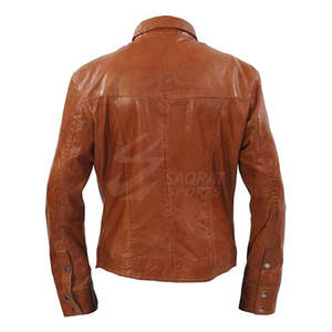 Camisas de cuero para hombre de alta calidad de Material duradero más vendido, camisas de cuero transpirables ligeras para hombre - Product Image 4