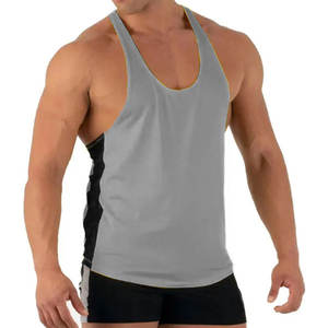 2024 hommes Style décontracté Gym débardeur 100% coton surdimensionné emmanchures Fitness gilet avec broderie respirant Mark Top Pick - Product Image 4