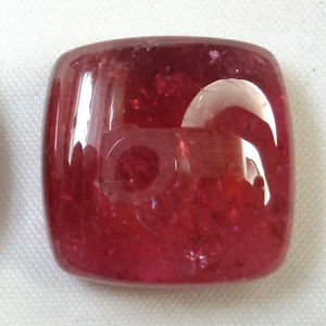 100% authentique rose Tourmaline lisse Cabochon coupe taille calibrée pierre précieuse en vrac certifiée naturelle pour la fabrication de bijoux utilisation en vrac - Product Image 1