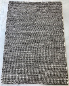 Tapis en laine naturelle non teint à la mode grande taille tissé à la main Style moderne Pile plate pour les intérieurs de porte de salle de prière chic - Product Image 6