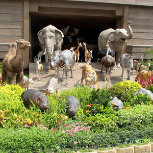 Sculpture d'animal de zoo en fibre de verre grandeur nature, émulation réaliste, décoration de <span class=keywords><strong>parc</strong></span> <span class=keywords><strong>zoologique</strong></span> - Product Image 4
