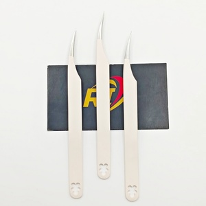 Pince à épiler d'isolement en forme de dauphin professionnelle en gros pour l'extension de cils antimagnétique de précision en acier inoxydable - Product Image 1