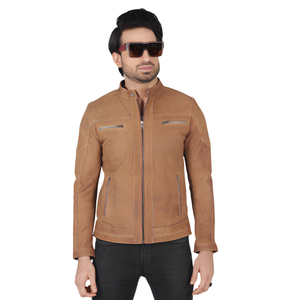 Brown <b>Leather</b> <b>Jacket</b> Men Women Cowhide Genuine Full Grain Motorcycle Biker Bomber Coat Trench <b>Blazer</b> Vest Sherpa Fur OEM Service - Product Image 1