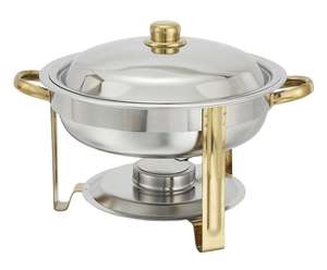 Commercial Classic Durable Metal Chafing Dish for Hot Food Display | for Catering & Restaurant Buffets - Product Image 3