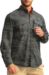 Camisa de Pesca de Secado Rápido Personalizada de Amazon, Ropa para Hombre, Camisas de Pesca de Manga Larga - Product Image 3