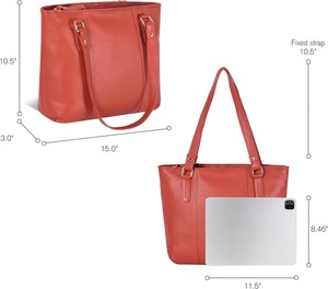 Comfortable Genuine <b>Leather</b> Luxury Lightweight <b>leather</b> Tote <b>Handbag</b> with Custom Colors and Logo <b>leather</b> bags - Product Image 2