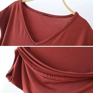 Elegant <b>Women</b> Cotton Tee 100% Premium Fabric Breathable Everyday Luxury Top Custom Colour Summer Style RRI-TS-05 - Product Image 5