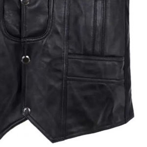 Chaleco Casual de Cuero Genuino para Hombre de Fabricantes Profesionales, Servicio OEM, Reversible, Transpirable, Gran Venta de Verano - Product Image 5