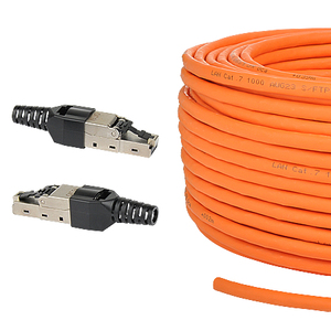 Set Rete "easy" Cavo di Installazione Cat.7 & Connettori Senza Attrezzi 3 Pezzi 100 m - Product Image 1