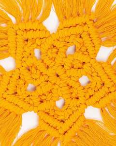 Dessous de verre en macramé en fibre naturelle du fabricant OEM avec charme vintage et motif doux idéal pour les supports de tasse - Product Image 4