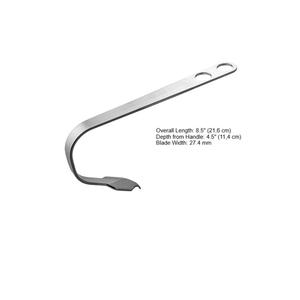 Rétracteur Hohmann à double courbure modifié, instruments chirurgicaux orthopédiques pour le pied et la cheville, ensemble d'instruments en acier inoxydable - Product Image 4