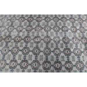 พรมตุรกีวินเทจ ขนาด 4.9x7.4 ฟุต (150x226 ซม.) พรมขนสัตว์สีเทา - Product Image 5
