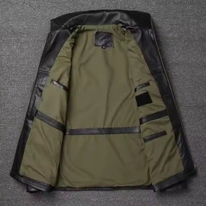 OEM Service Made in High Quality <b>Men</b> <b>Leather</b> <b>Jacket</b> Fashion Wear Full Sleeve <b>Leather</b> <b>Jackets</b> for <b>Men's</b> - Product Image 3