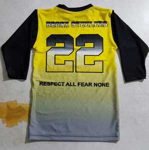 Pak New Hommes Long Coton Spandex Jersey Broderie Personnalisée O-Neck Dip Dyed T-Shirt avec Logo Imprimé Vraies Photos - Product Image 4