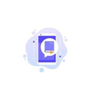 Libro abierto con mano sosteniendo las páginas, icono de lectura, diseño plano, gráfico vectorial - Product Image 6