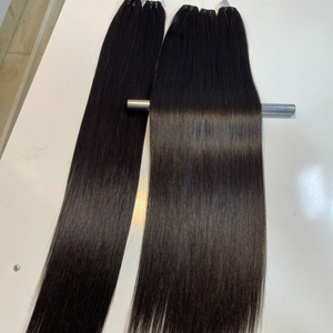 Trame de cheveux de haute qualité, Super Double trame droite, noire naturelle 100%, tissage de cheveux vietnamien, vendeur de cheveux humains - Product Image 1