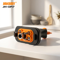 JAKEMY JM-OP17 Tournevis multifonctionnel 9-en-1 en acier CR-V, kit de réparation pour téléphones iPhone Samsung