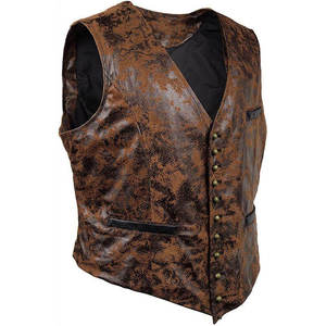 Vestes gilet en cuir pour hommes à bas prix dans la conception personnalisée et propre journal avec la meilleure qualité - Product Image 6