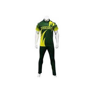Ensemble maillot et pantalon de cricket personnalisé 100 pour cent polyester dernière conception bon marché OEM ODM fabriqué au Pakistan - Product Image 6