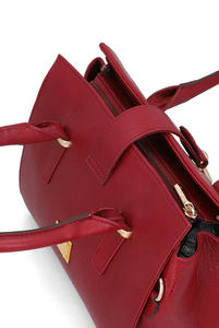 Bolso de mano elegante de tendencia 2025 para mujer, bolso personalizado OEM, bolso de hombro de moda de piel de vaca auténtica con estilo - Product Image 4